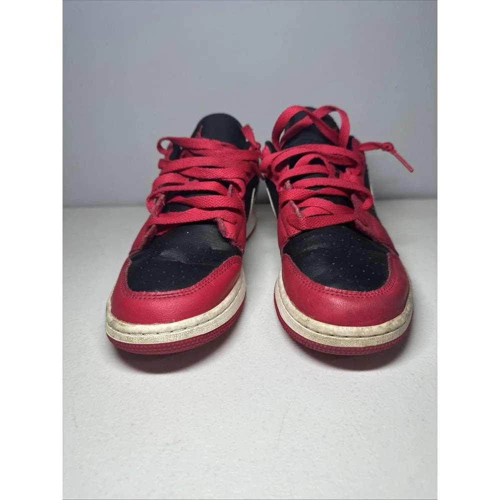 Nike Boys‎ Air Jordan 1 Low 553560-061 Red Casual Shoes Sneakers Size 6.5Y